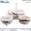 Foto articolo dell\'articolo SET 3 PZ CESTO PANIERE FODERATO DECORO HOME CST102 