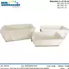 Foto articolo dell\'articolo SET 3 PZ CESTO RETTANGOLARE IN FERRO BIANCO CST136 