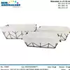 Foto articolo dell\'articolo SET 3 PZ CESTO RETTANGOLARE IN FERRO NERO CST137
