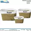 Foto articolo dell\'articolo SET 3 PZ CESTO SACCO DECORO HOME CST134 