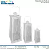 Foto articolo dell\'articolo SET 3 PZ LANTERNA BIANCA IN FERRO CAS364 