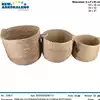 Foto articolo dell\'articolo SET 3 PZ PORTABIANCHERIA ROTONDO IN CORDA PRB183 