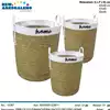 Foto articolo dell\'articolo SET 3 PZ PORTABIANCHERIA SACCO DECORO HOME PRB178