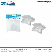 Foto articolo dell\'articolo STELLA TRASPARENTE 8X8 CM CAS266