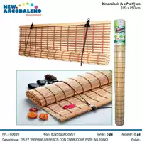 Foto articolo dell\'articolo TAPPARELLA IN BAMBU' CON CARRUCOLA 120X250 CM TPL27 