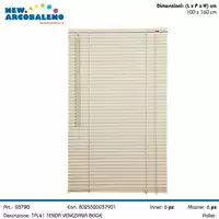 Foto articolo dell\'articolo VENEZIANA BEIGE IN PVC 100X160 CM TPL41 