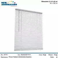 Foto articolo dell\'articolo VENEZIANA BIANCA IN PVC 40X160 CM TPL03 