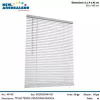 Foto articolo dell\'articolo VENEZIANA BIANCA IN PVC 50X160 CM TPL90