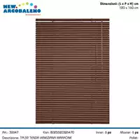 Foto articolo dell\'articolo VENEZIANA MARRONE IN PVC 120X160 CM TPL59 